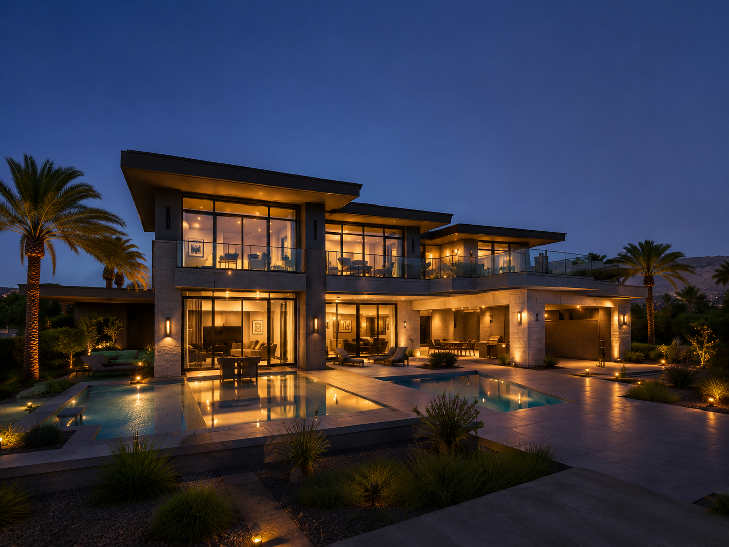 Modern hilltop estate in The Ridges, Las Vegas – $4,250,000